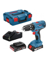 bosch powertools Bosch cordless hammer drill GSB 18V-21 Professional, 18Volt (blue / black, L-BOXX, 2x Li-Ion battery 2.0Ah) - nr 1