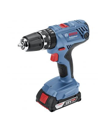 bosch powertools Bosch cordless hammer drill GSB 18V-21 Professional, 18Volt (blue / black, L-BOXX, 2x Li-Ion battery 2.0Ah)