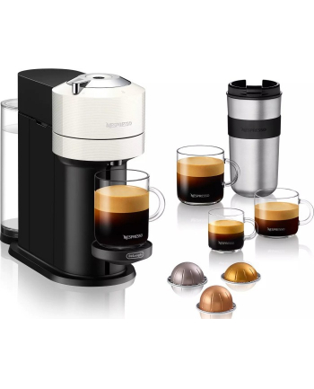 DeLonghi Nespresso Vertuo Next ' Aeroccino ENV 120.WAE, capsule machine (white / black)