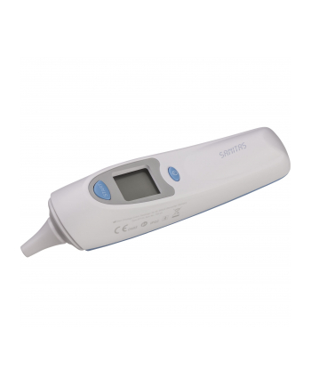 Sanitas ear thermometer SFT 53, clinical thermometer (white / blue)