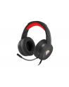 natec Słuchawki dla graczy Genesis Neon 200 z mikrofonem podświetlenie RGB Czarno-czerwone - nr 12