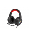 natec Słuchawki dla graczy Genesis Neon 200 z mikrofonem podświetlenie RGB Czarno-czerwone - nr 4