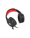 natec Słuchawki dla graczy Genesis Neon 200 z mikrofonem podświetlenie RGB Czarno-czerwone - nr 8