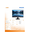 philips Monitor 240B9 24.1 cala IPS 16:10 DVI HDMI DP Pivot - nr 6