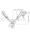 Uchwyt do monitorów na sprężynie gazowej TB-MG2 do 27 2x8kg - nr 6