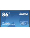 iiyama Monitor wielkoformatowy 85.6 cali LH8642UHS-B1 4K,18/7,SDM,IPS,LAN,PION,500cd/m2,OS8.0 - nr 50