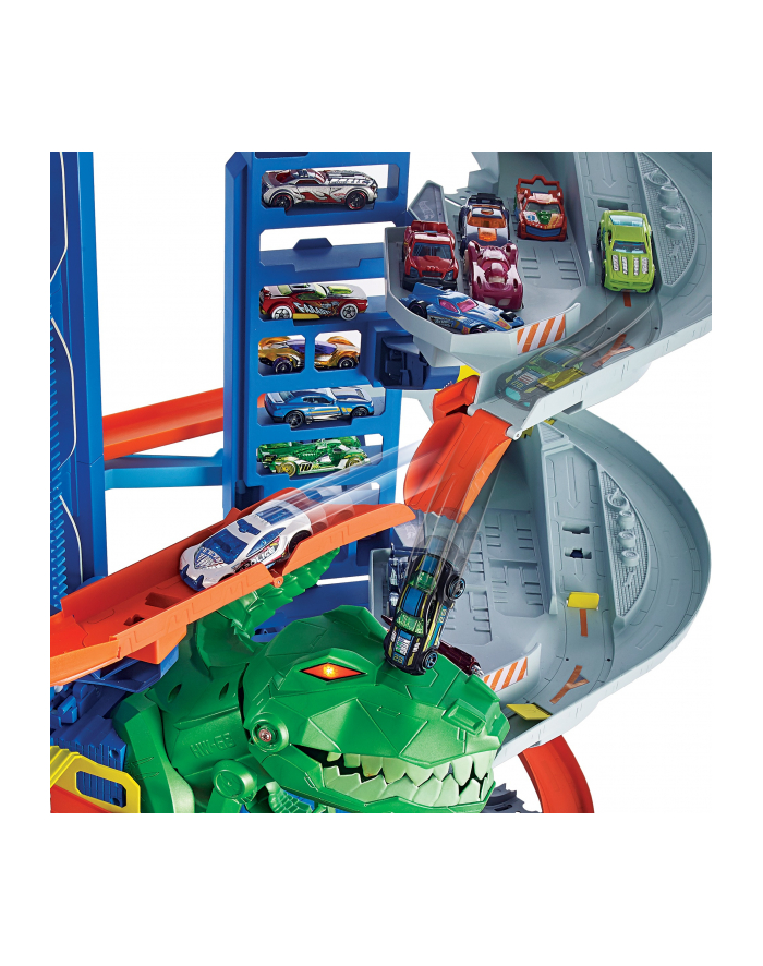 hot wheels HW Megacity parking garage with T-Rex attack - GJL14 główny