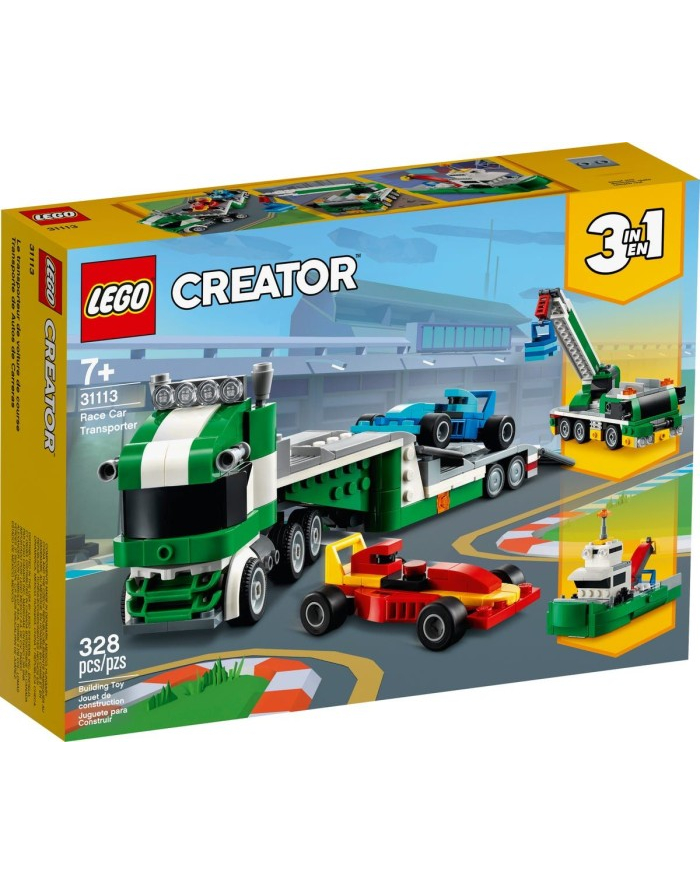 LEGO 31113 CREATOR Laweta z wyścigówkami p6 główny