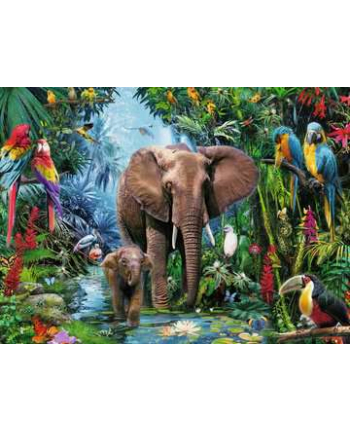 Puzzle 150el XXL Słonie w dżungli 129010 RAVENSBURGER