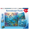Puzzle 3x49 Podwodne życie 051496 RAVENSBURGER - nr 1