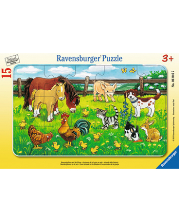 Puzzle 15el ramkowe Zwierzęta domowe 060467 RAVENSBURGER