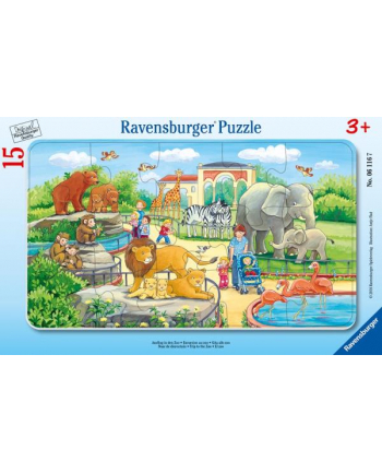 Puzzle 15el ramkowe Wycieczka do Zoo 061167 RAVENSBURGER