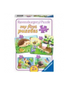 Puzzle 4w1 Słodcy mieszkańcy ogrodów (2-4-6-8el) 069521  RAVENSBURGER - nr 13