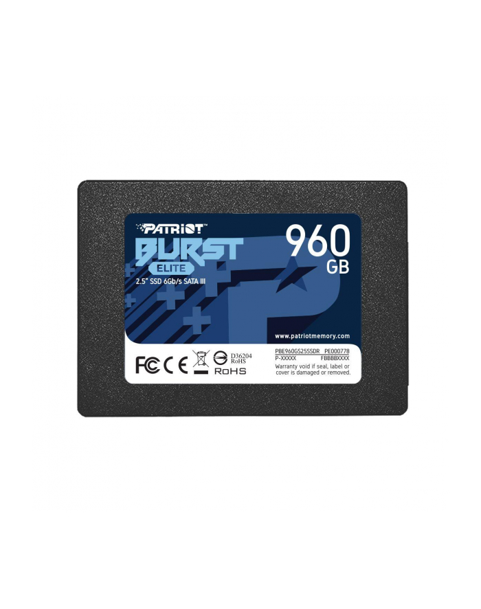 patriot SSD 960GB Burst Elite 450/320MB/s SATA III 2.5 główny