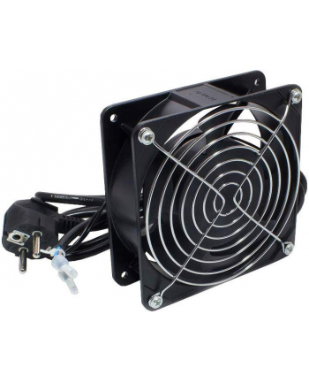 Good Connections installation fan 120x120x38 mm, metal version, fan module (black, incl. fan grid, 1.8 m protective contact connection cable)