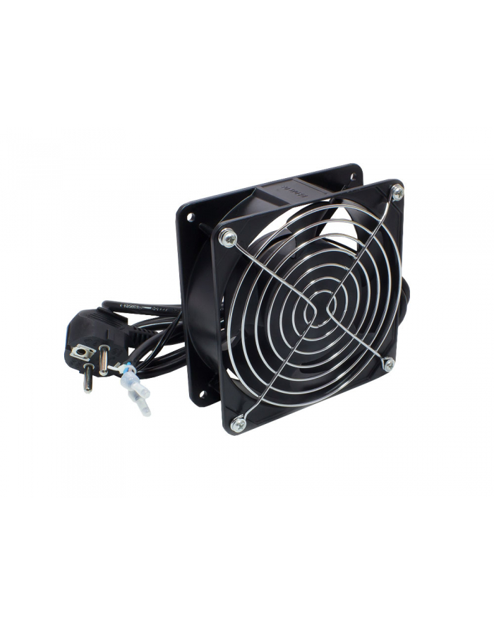 Good Connections installation fan 120x120x38 mm, metal version, fan module (black, incl. fan grid, 1.8 m protective contact connection cable) główny