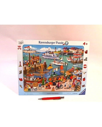 Puzzle 24el ramkowe Dzień w porcie 061525 RAVENSBURGER