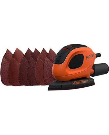 black+decker BLACK + DECKER compact mouse BEW230-QS, delta sander (orange / black, 55 watt)