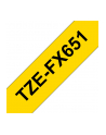 Taśma Do Brother Tz-Fx651 24Mm 8M Żółta Tze-Fx651 - nr 13