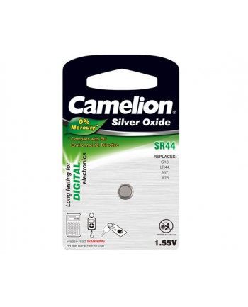 Camelion  1.55V (SR44)/G13/357, 1-pack, ''no mercury'' (14051044)