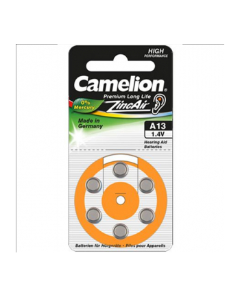 Camelion  1.4V A13/ZL13, 6-pack, ''no mercury'' (15056013)