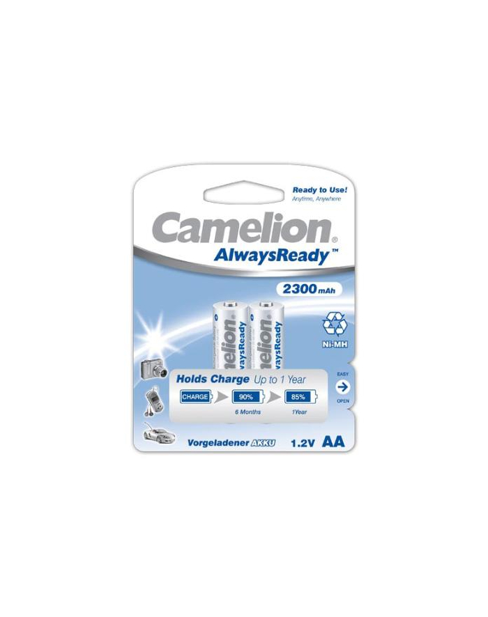 Camelion AA/HR6, 2300 mAh, AlwaysReady Rechargeable Batteries Ni-MH, 2 pc(s) główny