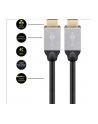 GOOBAY  75053 HIGHSPEED HDMI™ CONNECTION CABLE WITH ETHERNET, 1M W STREFIE KOMFORTU  (75053) - nr 3