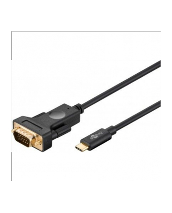GOOBAY  79293 USB-C™ VGA ADAPTER CABLE (1080P 60 HZ), 1.80 M, BLACK W STREFIE KOMFORTU  (79293)