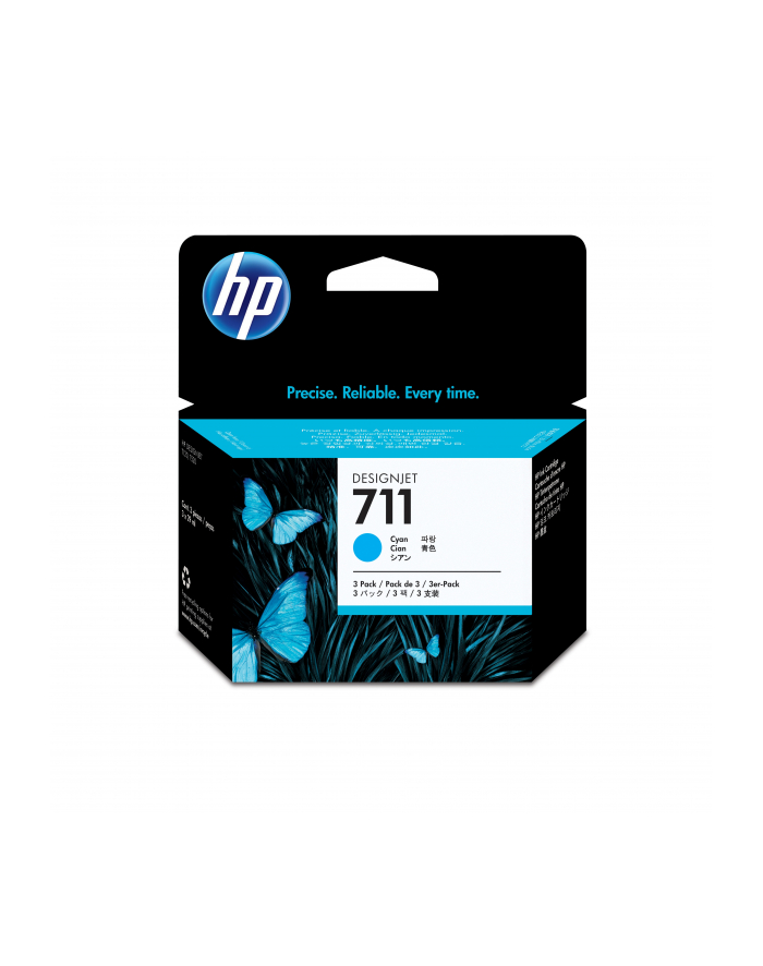 HP 711 błękitny 3-Pack (CZ134AE) główny