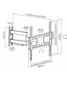 SUNNE SUNNE WALL MOUNT, 23-42-EAX2, 32-55 '', FULL MOTION, MAXIMUM WEIGHT (CAPACITY) 50 KG, BLACK (2342EAX2) - nr 3