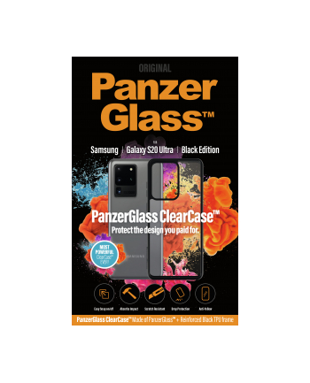 PanzerGlass Samsung Galaxy S20 Ultra ClearCase with Black TPU Cover nr 1