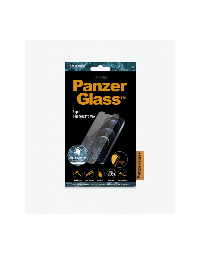 Panzerglass Apple iPhone 12 Pro Max antibakteriell Standard Fit główny