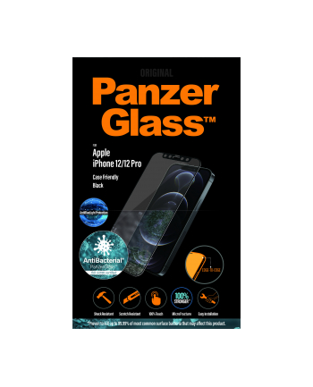 Panzerglass Apple iPhone 12/12 Pro CF Anti-Blue Light AB E-to-E black