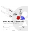 Club 3D USB HDMI 1.8m Biały (CAC-1514) - nr 35
