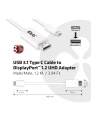 Club 3D USB C - DisplayPort (M/Ż) Biały 1.2m (CAC-1517) - nr 10