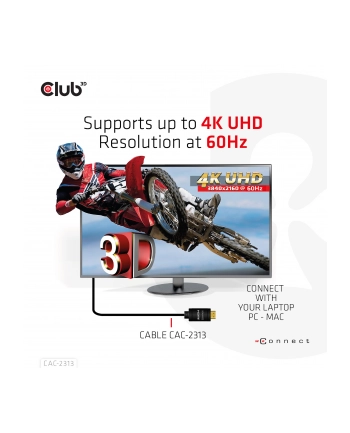 Club 3D HDMI - HDMI 10m Czarny (CAC-2313)