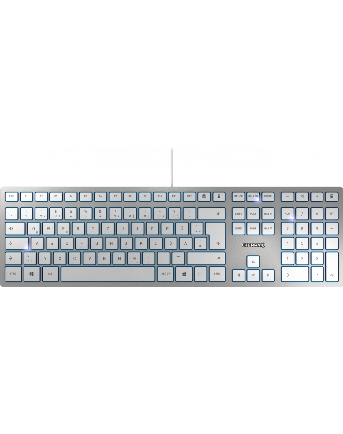 Cherry KC 6000 slim srebrna (JK- 1600DE- 1) / wersja QWERTZ - niemiecki układ główny