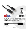 Club 3D Kabel Club 3D Club3D Kabel DisplayPort > HDMI 2.0b HDR 4K60Hz aktiv 2m retail (CAC1082) - nr 12