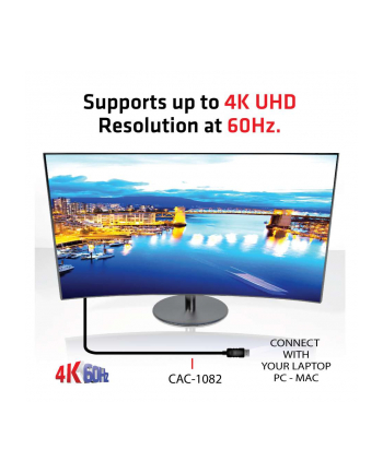 Club 3D Kabel Club 3D Club3D Kabel DisplayPort > HDMI 2.0b HDR 4K60Hz aktiv 2m retail (CAC1082)