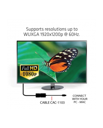 Club 3D Mini DisplayPort D-Sub Czarny (CAC-1103)