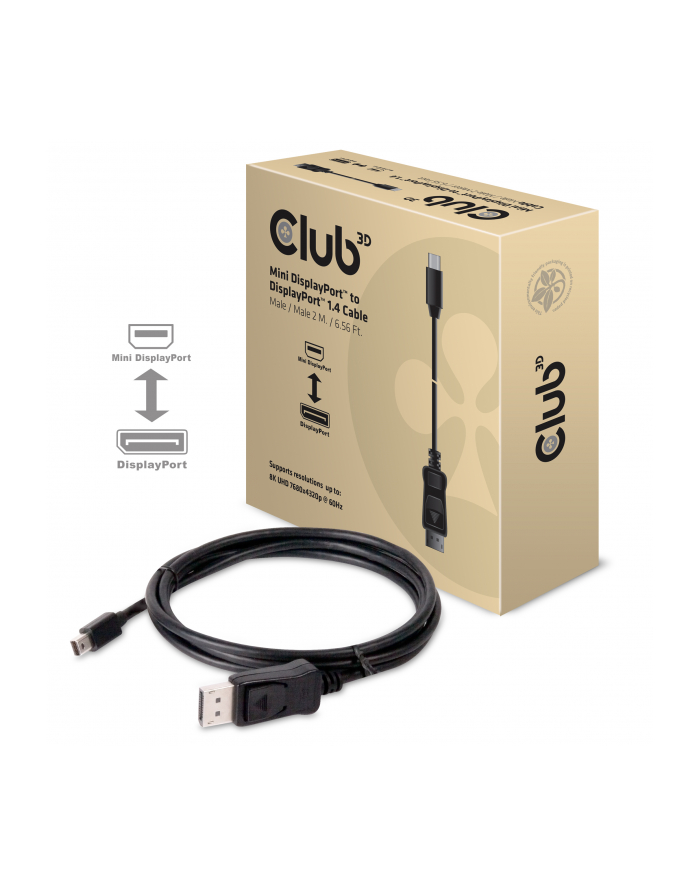 Club 3D mini DisplayPort/DisplayPort 2m (CAC1115) główny