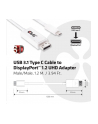 Club 3D USB C - DisplayPort (M/Ż) Biały 1.2m (CAC-1517) - nr 11
