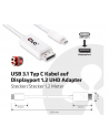 Club 3D USB C - DisplayPort (M/Ż) Biały 1.2m (CAC-1517) - nr 17