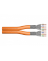 Assmann Skrętka Duplex S-FTP, CAT7, LSZH 1200MHz, 100m, pomarańczowy (DK-1743-VH-D-1) (DK1743VHD1) - nr 25