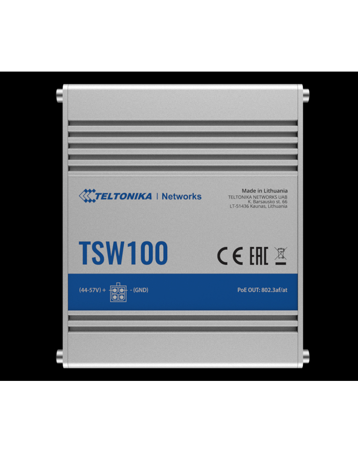 Teltonika TSW100 PoE 5x RJ45 1000Mb/s 4x PoE 60W główny