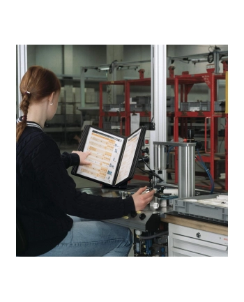 Durable System Stołowy Vario A4 Z 10 Panelami Czarny (557001)