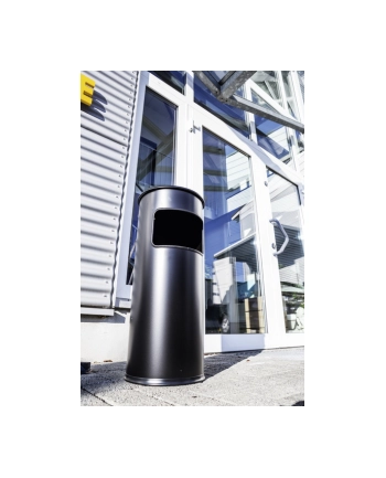 Durable Metalowy Kosz Na Śmieci 17 L Okrągły Z Popielnicą Safe 333201 (Db333201)