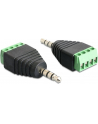 Wtyk Jack 3.5mm 4P Trrs Terminal Block Delock - nr 7