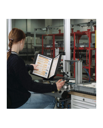 Durable System Stołowy Vario A4 Z 10 Panelami Czarny (557001)
