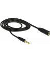 Delock Kabel Przedłużacz 3.5Mm Jack Czarny 1M (84666) - nr 14